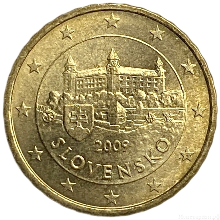 10 евроцентов 2009 год.Словакия.  