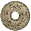1 пенни 1945 год.Георг VI.Фиджи.