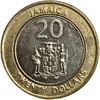 20 долларов 2001 год.Маркус Гарви.Ямайка.Биметалл.