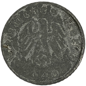 5 рейхспфеннигов 1940 год.Двор B.3 рейх.Германия.
