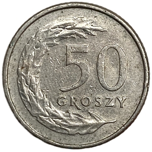 50 грошей 1992 год.Польша. 