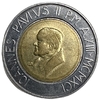 500 лир 1991 год.Папа Иоанн Павел II.Защита прав человека и социальное учение.Ватикан.Биметалл.