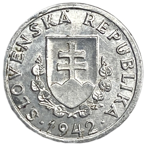 20 геллеров 1942 год.Германская оккупация.Словакия.  