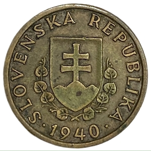 20 геллеров 1940 год.Германская оккупация.Словакия. 