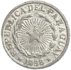 2 песо 1938 год.Республика Парагвай.Алюминий.