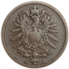 2 пфеннига 1876 год (B).Ганновер.Германия.Медь.