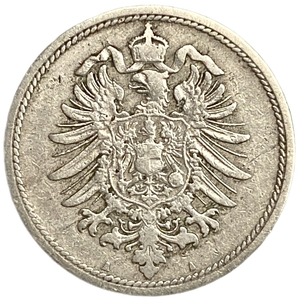 10 пфеннигов 1875 год A.Вильгельм I.Империя.Германия.