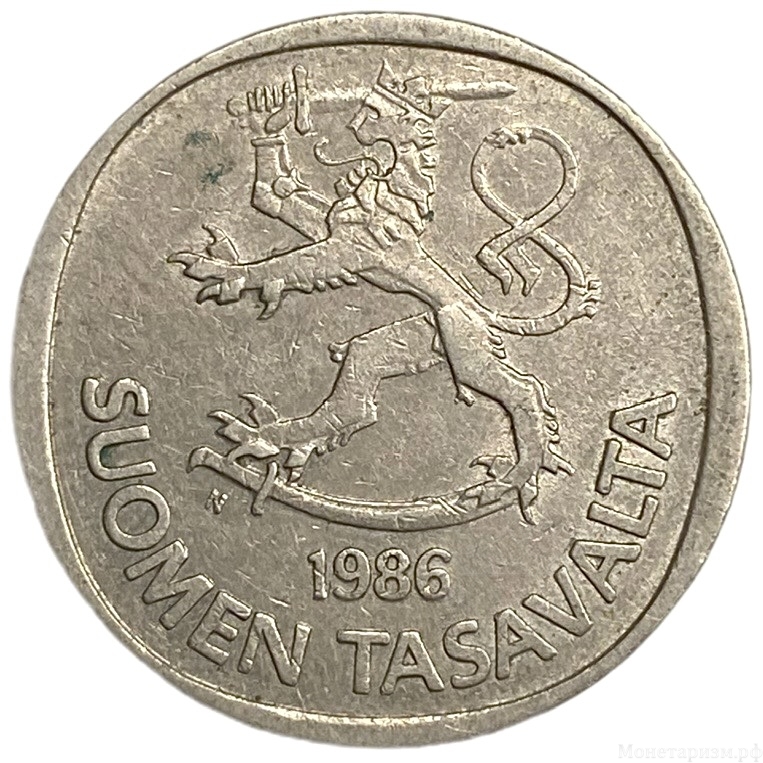 1 марка 1986 год.Финляндия.  
