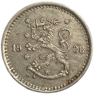 50 пенни 1938 год.Финляндия