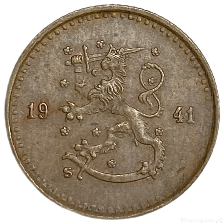 25 пенни 1941 год.Финляндия.