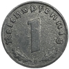 1 рейхспфенниг 1943 год.Двор D.3 рейх.Германия.  