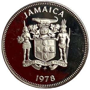 10 центов 1978 год.Бабочка Ласточкин Хвост.Ямайка.Proof.