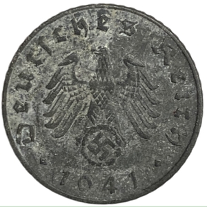 5 рейхспфеннигов 1941 год.Двор B.3 рейх.Германия. 