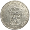 1 гульден 1930 год.Королева Вильгельмина.Нидерланды.Серебро.
