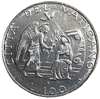 100 лир 1987 год.Папа Иоанн Павел II.Благовещение.Ватикан.