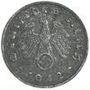1 рейхспфенниг 1942 год.Двор А.3 рейх.Германия. 