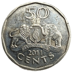50 центов 2011 год.Король Мсвати III.Свазиленд.Эсватини.