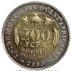 200 франков 2003 год.CFA.Государства Западной Африки.Биметалл.