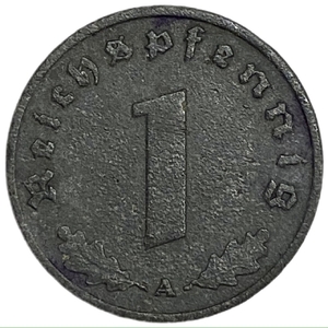1 рейхспфенниг 1942 год.Двор А.3 рейх.Германия. 