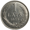 1 лат 1924 год.Латвия.Серебро.
