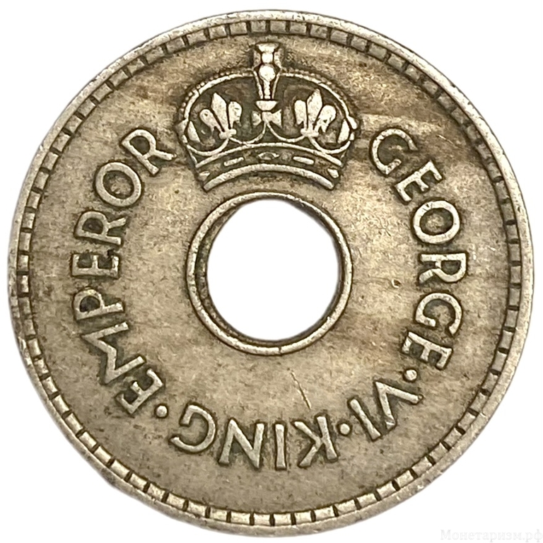 1 пенни 1945 год.Георг VI.Фиджи.