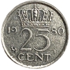 25 центов 1980 год.Юлиана.Нидерланды.