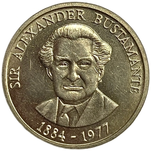 1 доллар 1991 год.Александр Бустаманте.Ямайка.