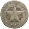 20 сентаво 1920 год.Звезда.Куба.Серебро.