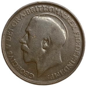 1 пенни 1912 год.Георг V.Великобритания.Бронза. 