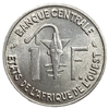 1 франк 1961 год.Антилопа.CFA.ВСЕАО.Западная Африка.  