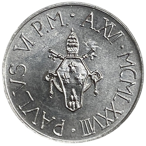 10 лир 1972 год.Папа Павел VI.Ихтис.Рыба.Ватикан.