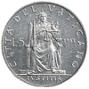 5 лир 1963 год.Папа Павел VI.Справедливость на троне.Ватикан.
