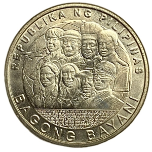 5 писо 2014 год.Филиппинские трудящиеся за рубежом (OFW / Bagong Bayani).Филиппины.
