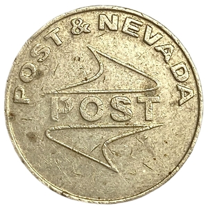 Игровой жетон для игровой аппаратуры и игровых автоматов «POST & NEVADA» (PN / POST).США.
