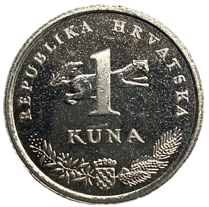 1 куна 2006 год.Соловей.Республика Хорватия.Proof.