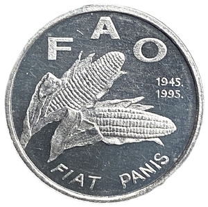 1 липа 1995 год.Кукуруза.50 лет ФАО.Республика Хорватия.Proof.