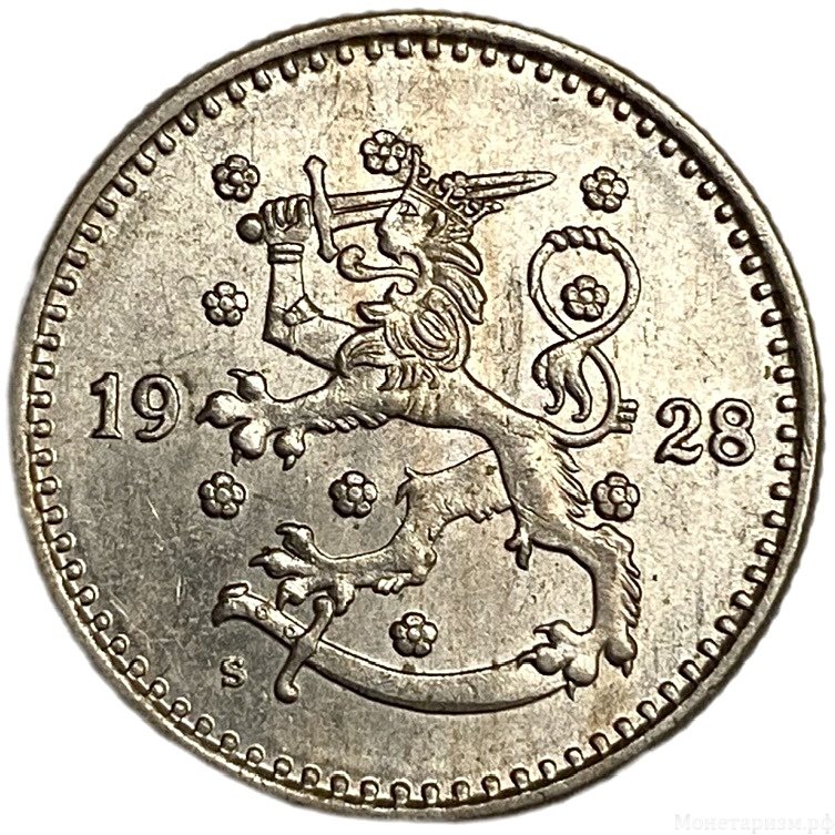 1 марка 1928 год.Финляндия.UNC.