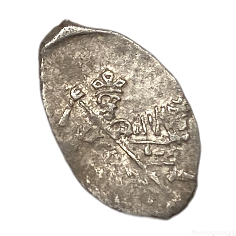 Чешуя 1613-1645 гг.Михаил Федорович.Всадник-скелет.Серебро.