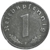 1 рейхспфенниг 1942 год.Двор F.3 рейх.Германия.  