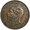 10 чентезимо 1867 год.Виктор Эммануил II.Италия.Медь.