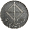 100 лир 1974 год.100 лет со дня рождения Гульельмо Маркони.Италия.