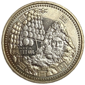 500 йен 2011 год.Акита.Серия префектуры.Япония.Биметалл.