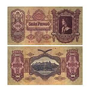 100 пенго 1930 год.Банкнота.Венгрия.