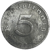 5 рейхспфеннигов 1942 год.Двор D.3 рейх.Германия. 