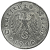 10 рейхспфеннигов 1940 год.Двор E.3 рейх.Германия. 
