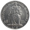 2 лиры 1942 год.Папа Пий XII.Юстиция.Ватикан.