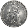 1 лира 1942 год.Папа Пий XII.Юстиция.Ватикан.