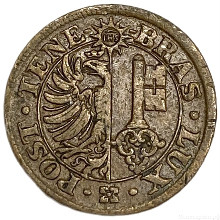 1 сантим 1840 год.Кантон Женева.Швейцария.