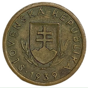 10 геллеров 1939 год.Германская оккупация.Словакия.   