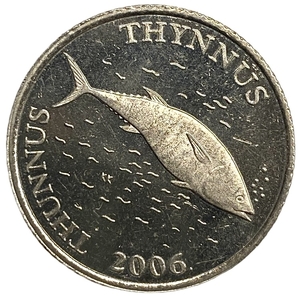 2 куна 2006 год.Тунец.Республика Хорватия.Proof.